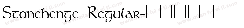 Stonehenge Regular字体转换